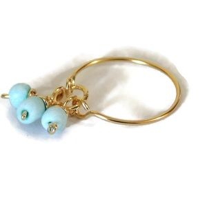 Turquoise charm ring